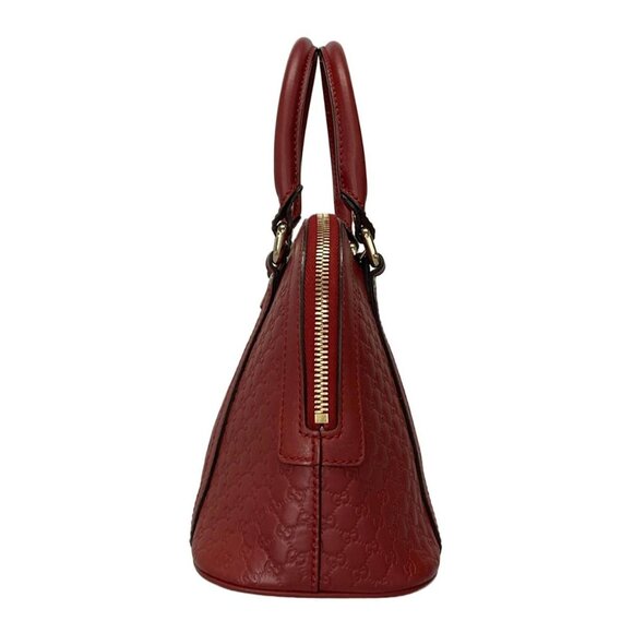 Auth GUCCI Micro Guccissima 449654 Red Leather - Handbag - Picture 3 of 16